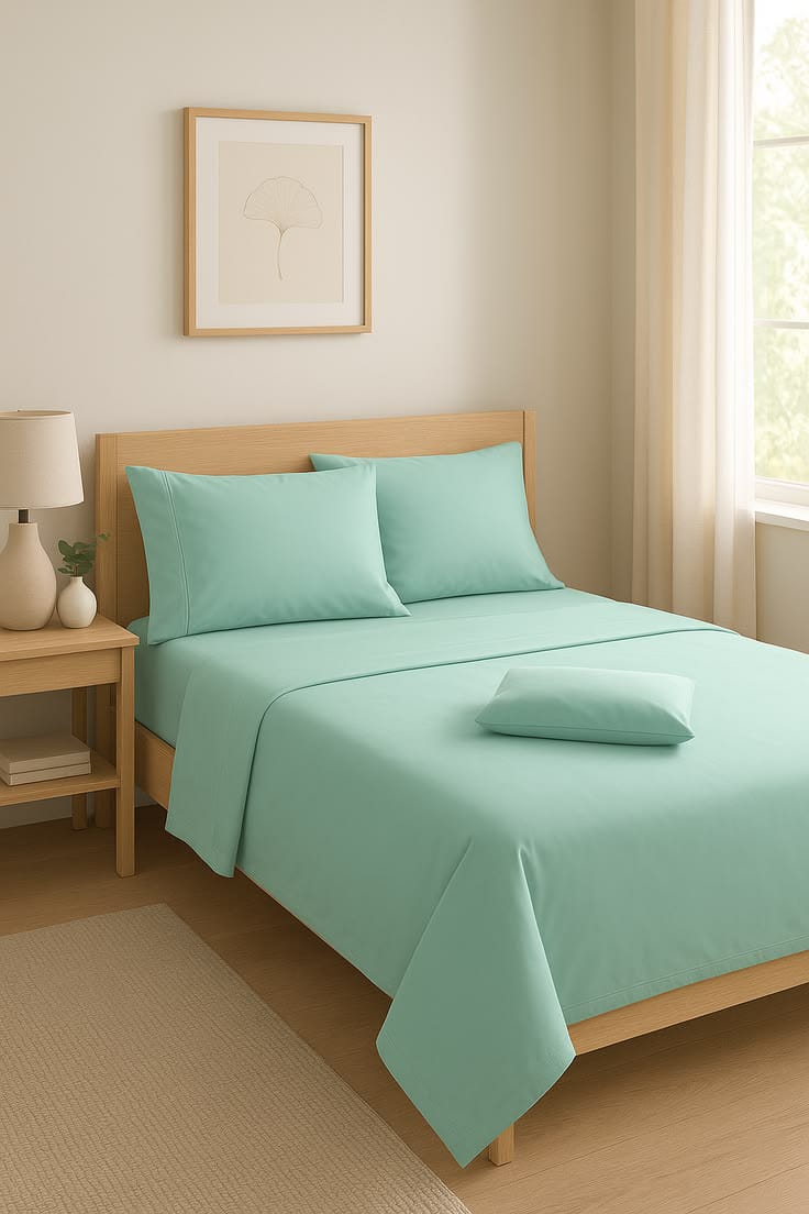 Premium Bed Sheet Collection – Mint Green