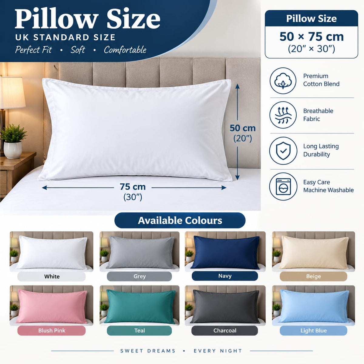 Premium Soft & Breathable Pillowcase Set