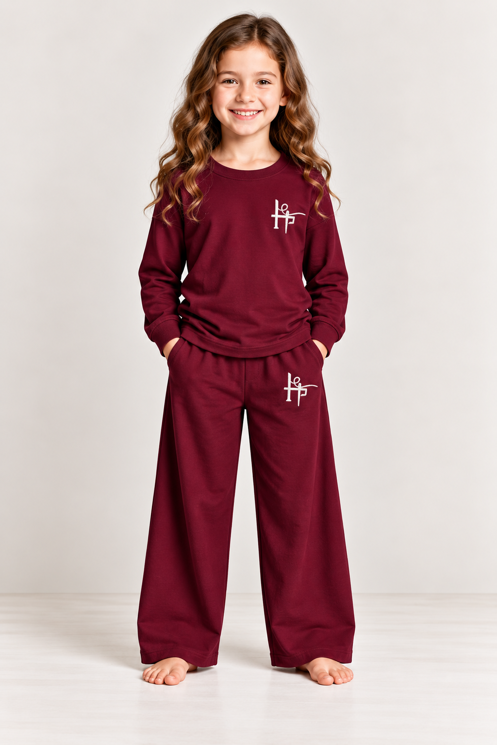 Kids Girls Premium 2-Piece Night Suit – Soft & Comfortable