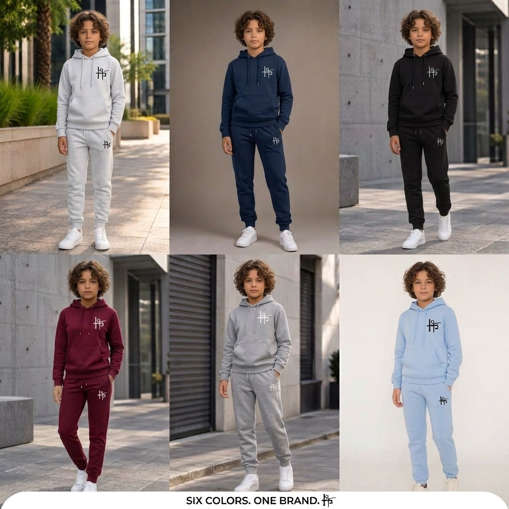 Kids Premium 2-Piece Hoodie Tracksuit Set - Boys