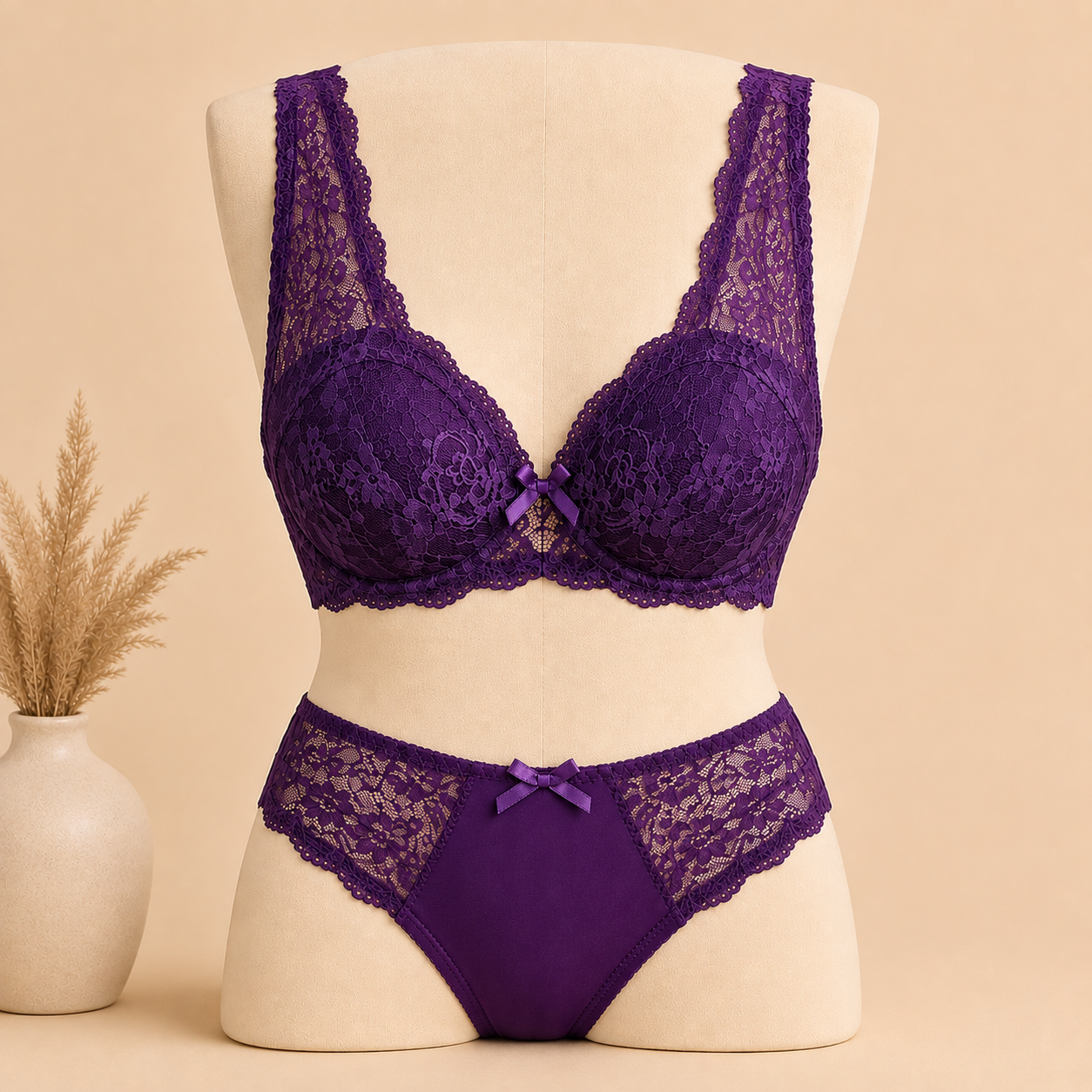 Premium Lace Bra & Panty Set