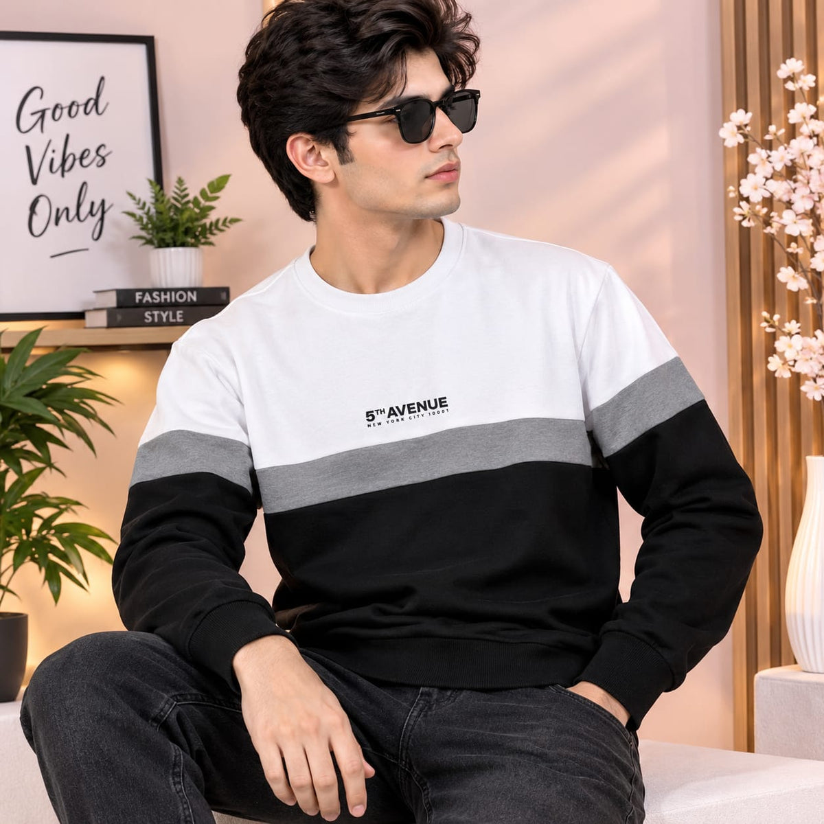 Men’s 5th Avenue Color Block Sweatshirt