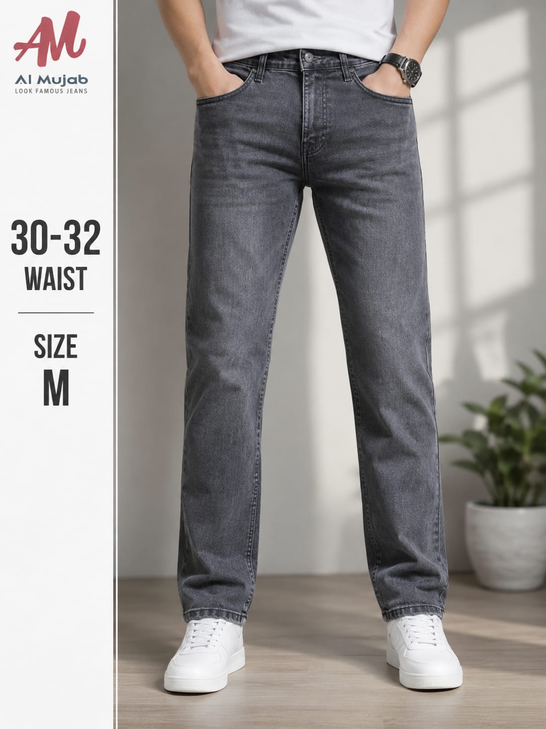 Men’s Classic Straight-Fit Denim Jeans