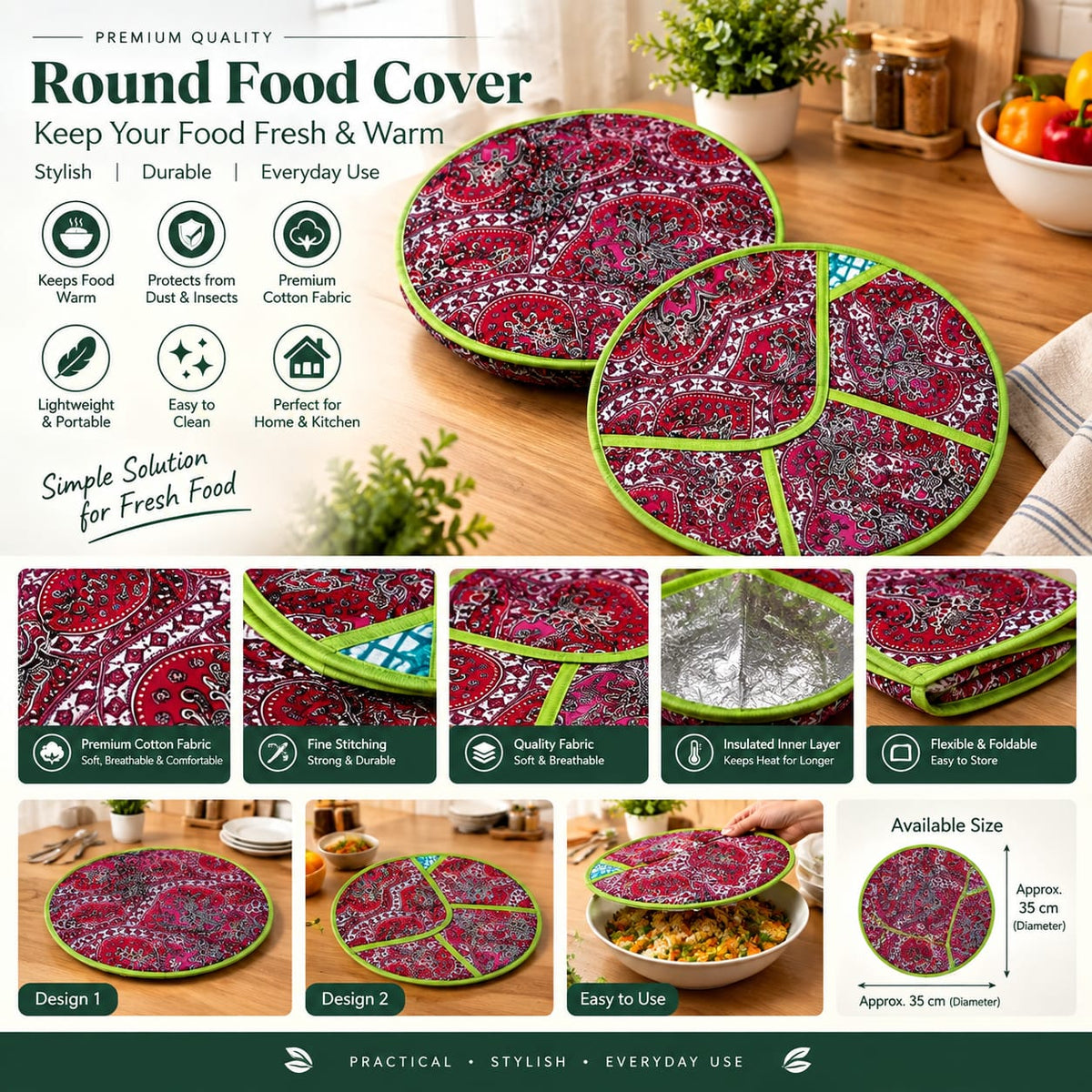 Round Food Cover