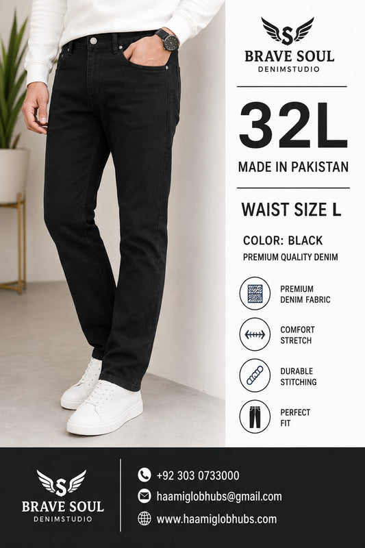 Brave Soul Men’s Classic Straight-Fit Denim Jeans