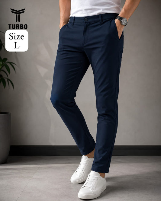 Men’s Navy Blue Slim Fit Pants