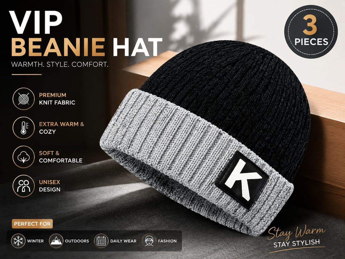 Unisex Winter Knitted Beanie Cap