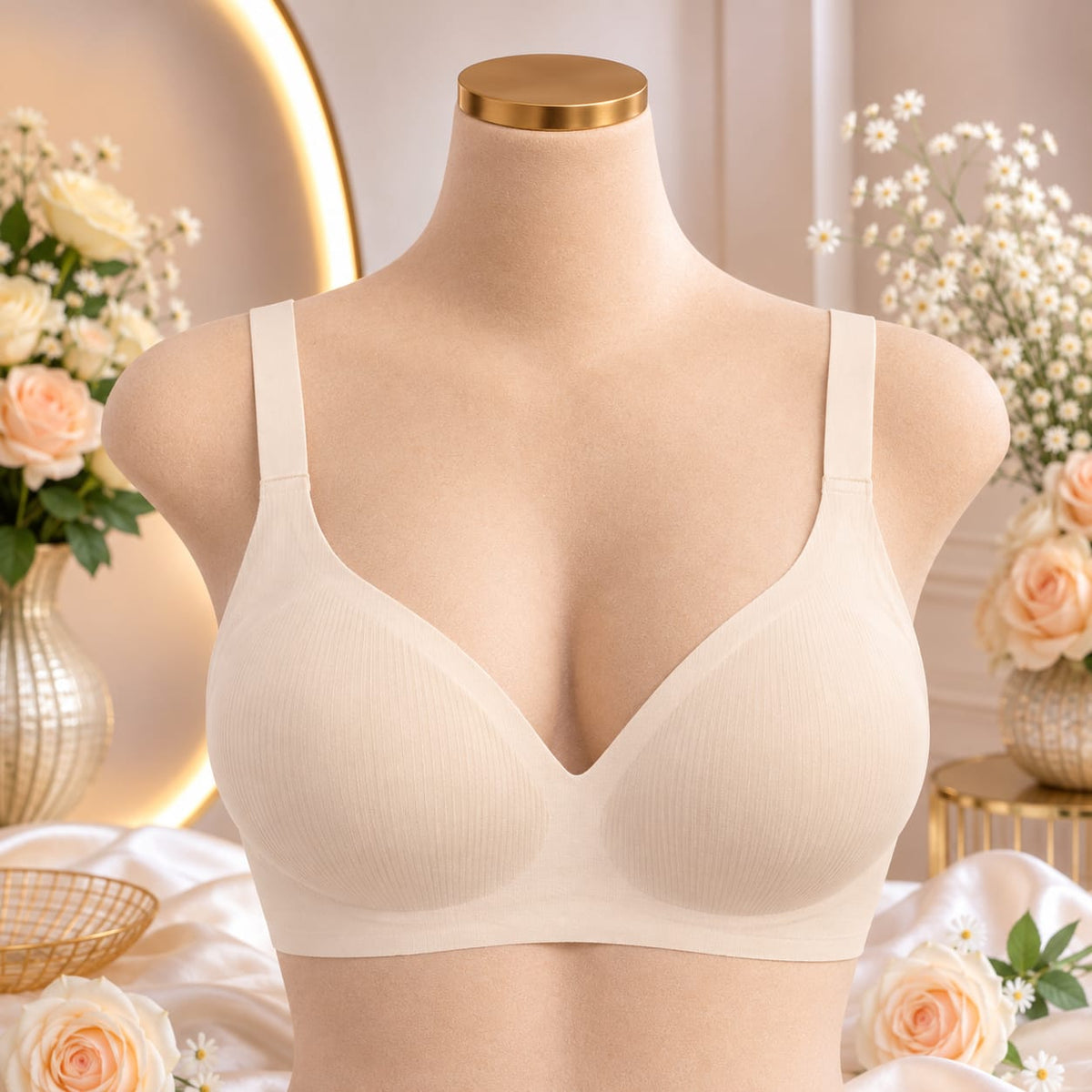 Ladies Seamless Padded Comfort Bra – 4 Colors