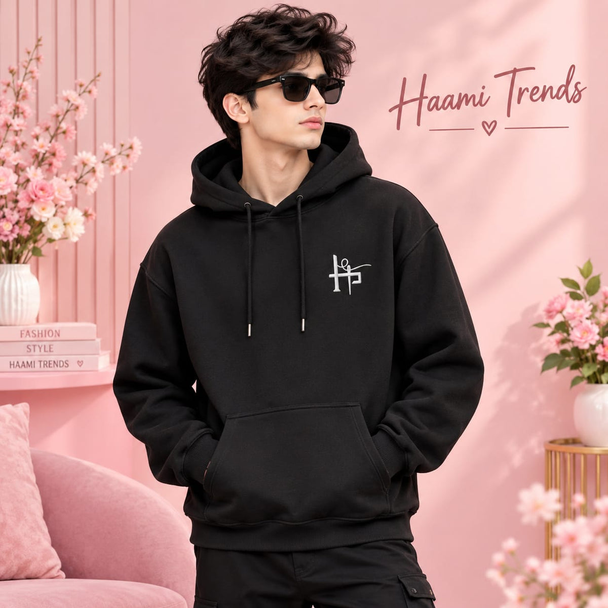 Men’s Pullover Hoodie – Black