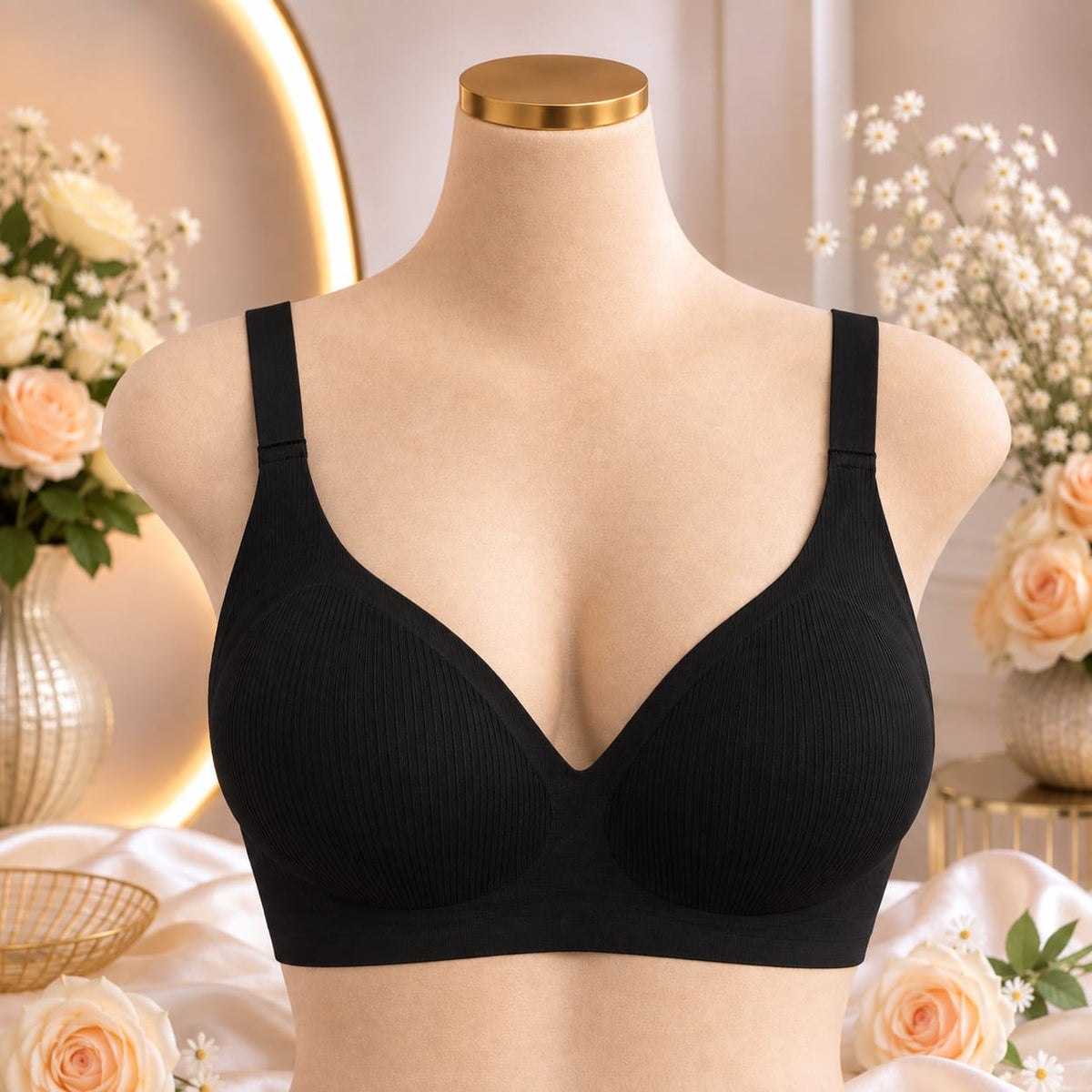 Ladies Seamless Padded Comfort Bra – 4 Colors
