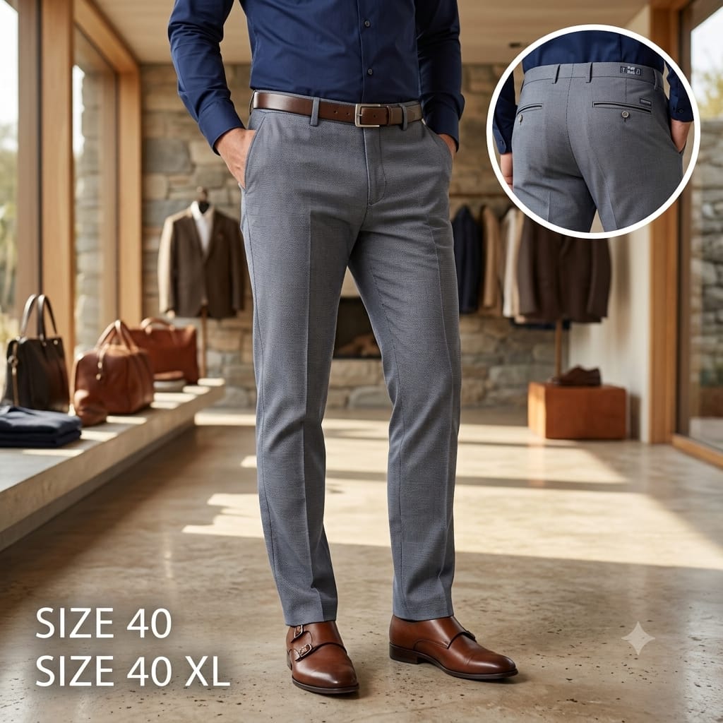 Men’s Grey Formal Pants