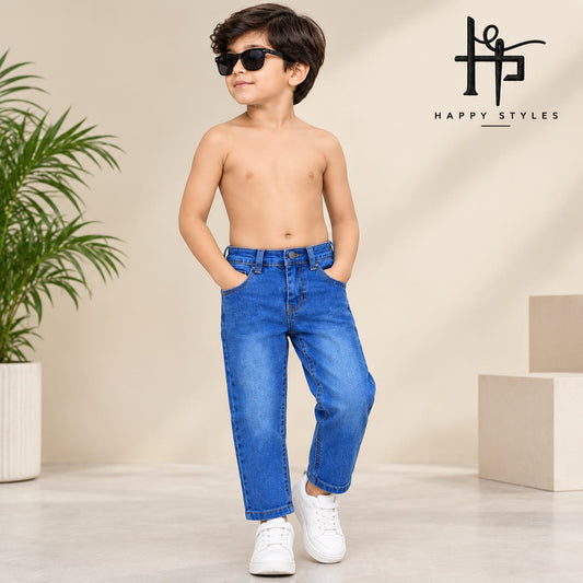 Kids Boys Classic Straight Fit Denim Jeans