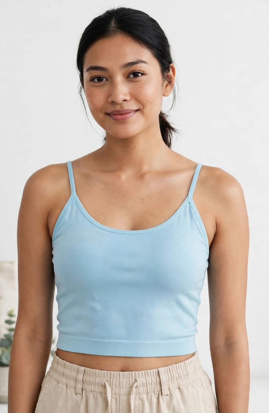 Women’s Longline Comfort Bra - Sky Blue