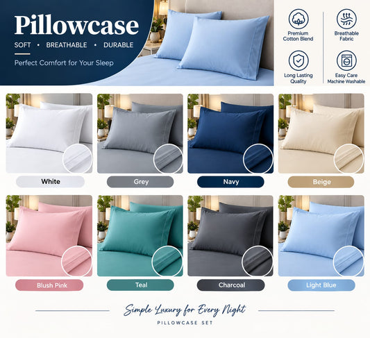 Premium Soft & Breathable Pillowcase Set