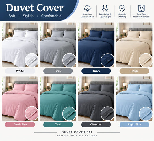 Premium Soft & Lightweight Duvet Cover Set