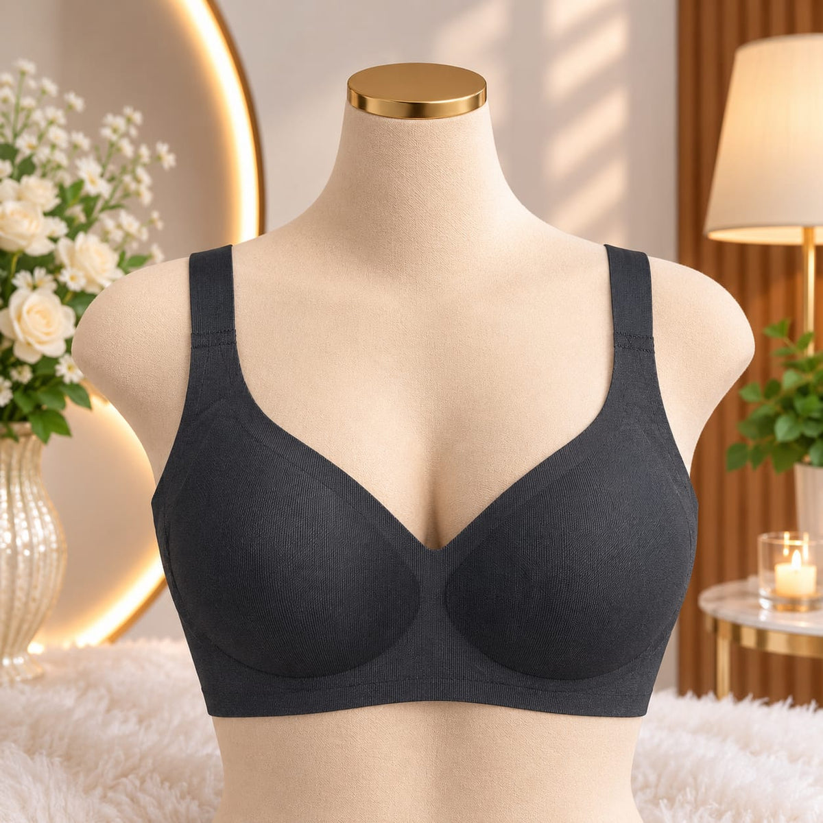 Ladies Seamless Padded Comfort Bra – 4 Colors