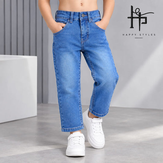 Kids Boys Classic Straight Fit Denim Jeans