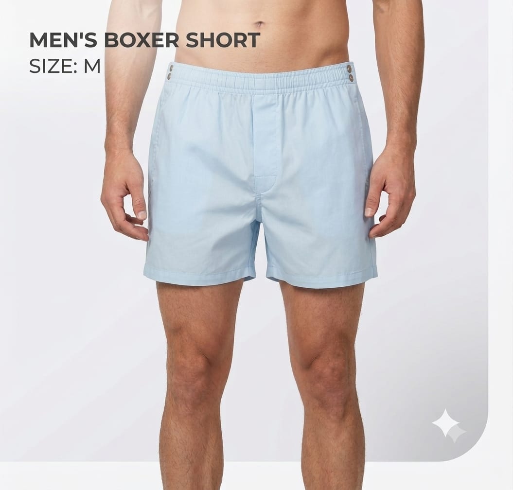 Men’s Classic Boxer Shorts – Sky Blue