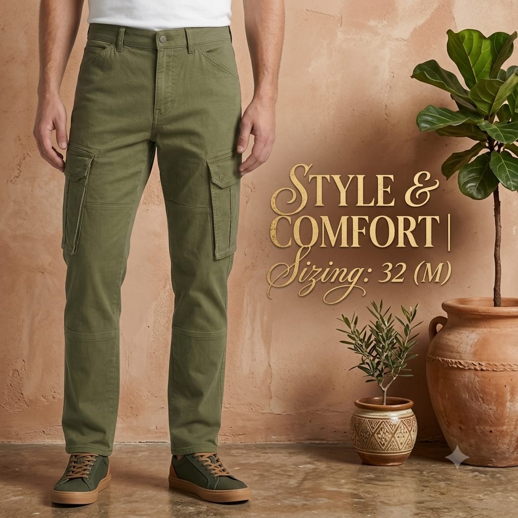 Men’s Olive Green Cargo Pants