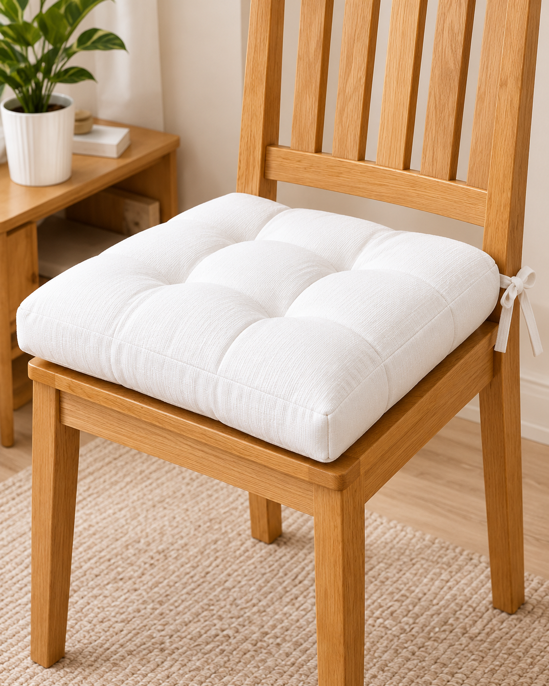 Premium Tufted Chair Cushion – Soft Padded Seat Pad