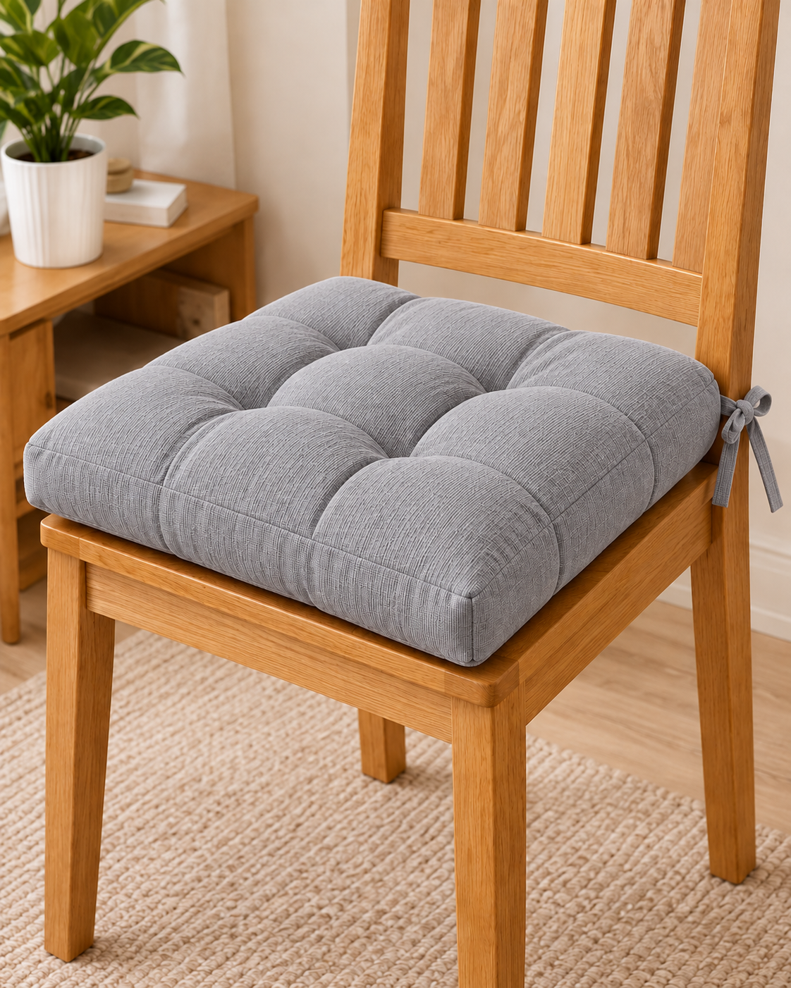 Premium Tufted Chair Cushion – Soft Padded Seat Pad