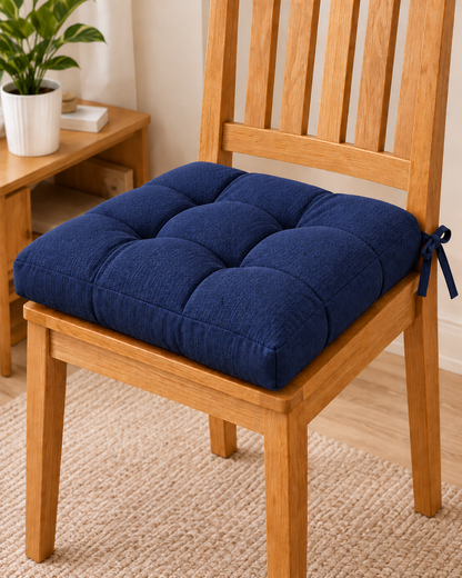 Premium Tufted Chair Cushion – Soft Padded Seat Pad
