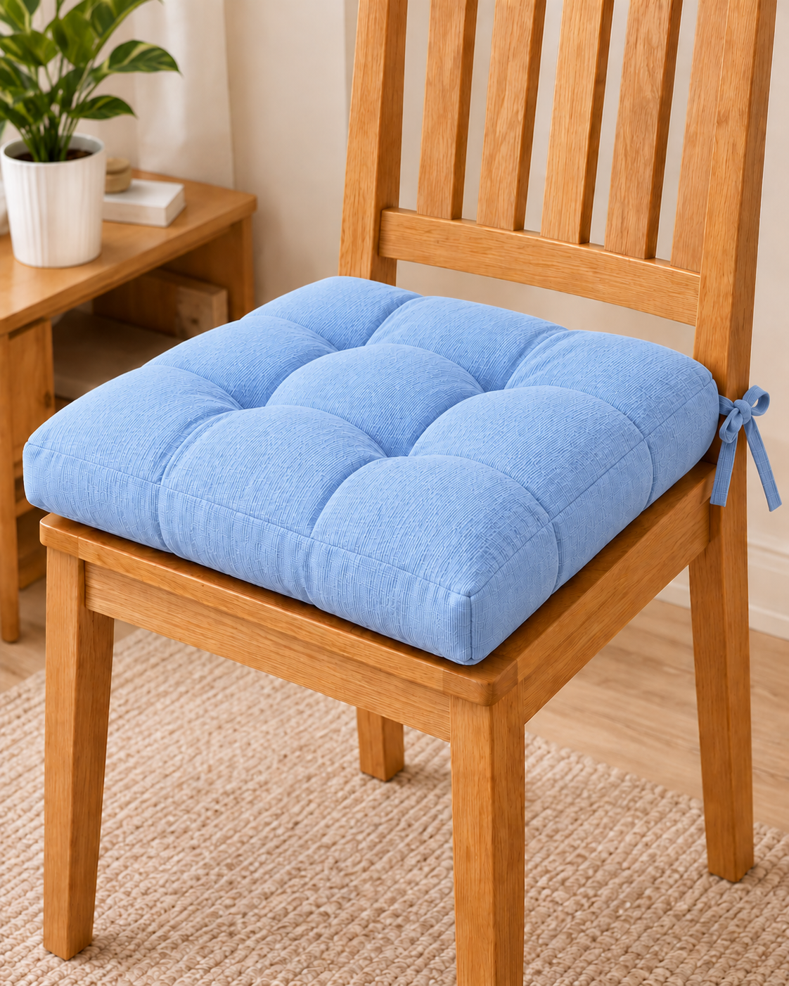 Premium Tufted Chair Cushion – Soft Padded Seat Pad