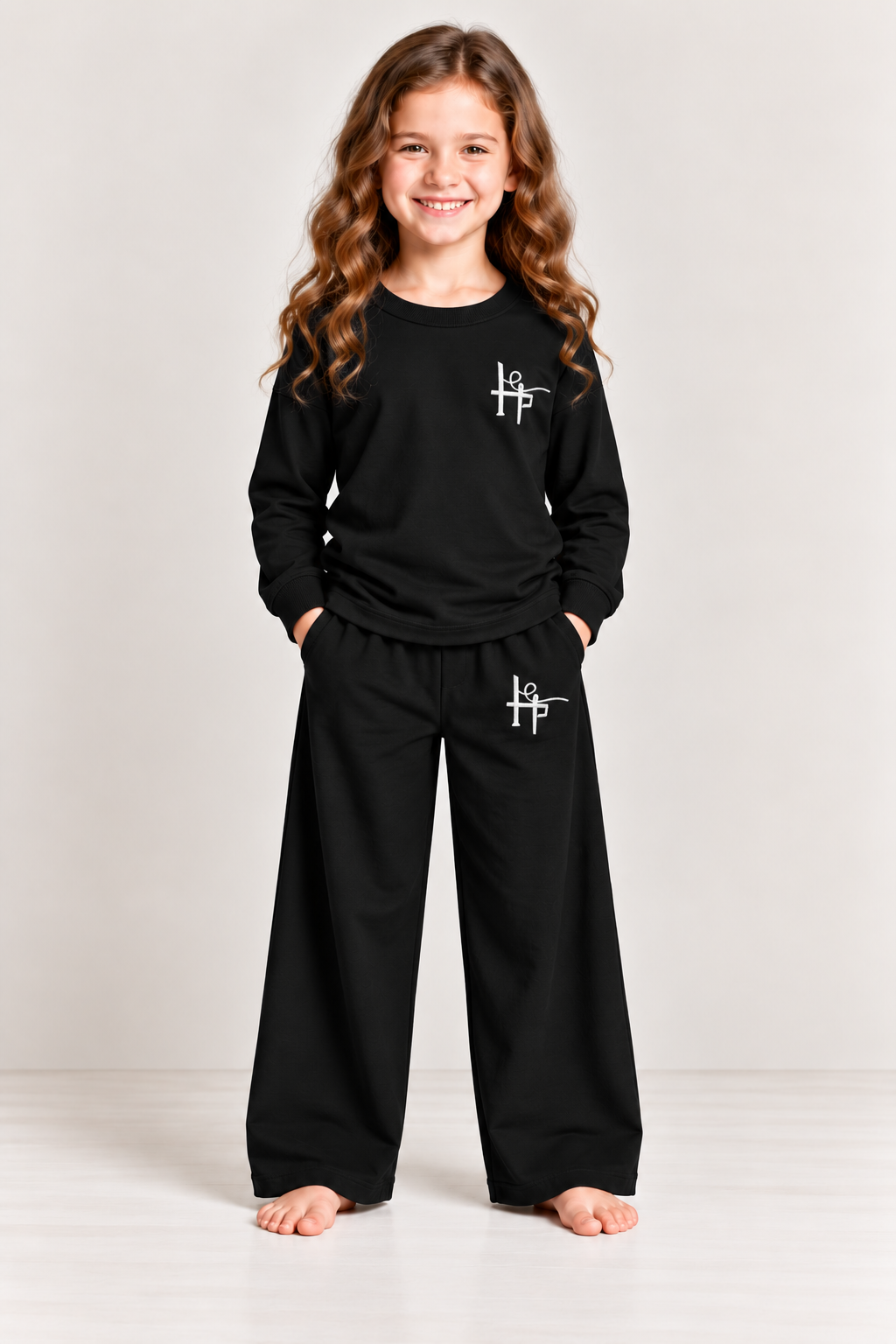 Kids Girls Premium 2-Piece Night Suit – Soft & Comfortable
