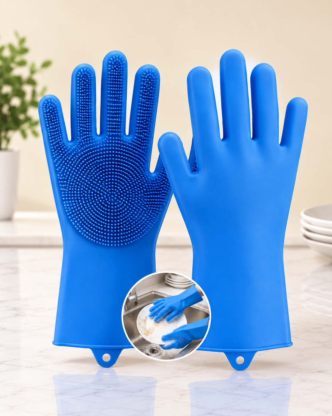 Magic Silicone Dishwashing Gloves