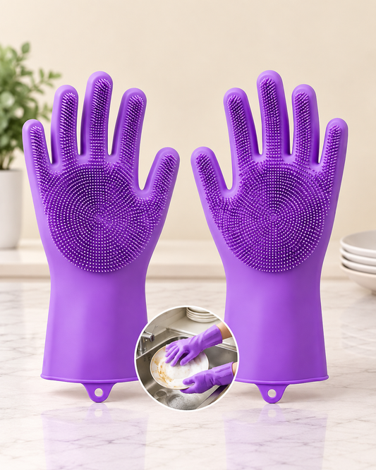 Magic Silicone Dishwashing Gloves