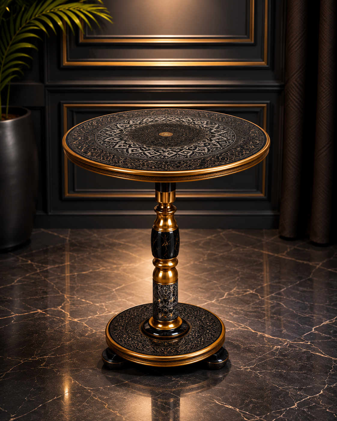 Luxury Round Accent Side Table