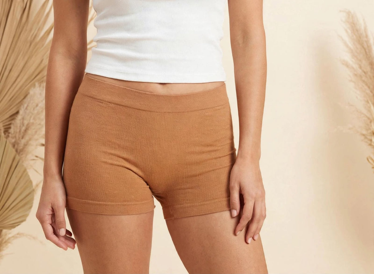 Women’s Everyday Comfort Boxer Shorts - Caramel Brown
