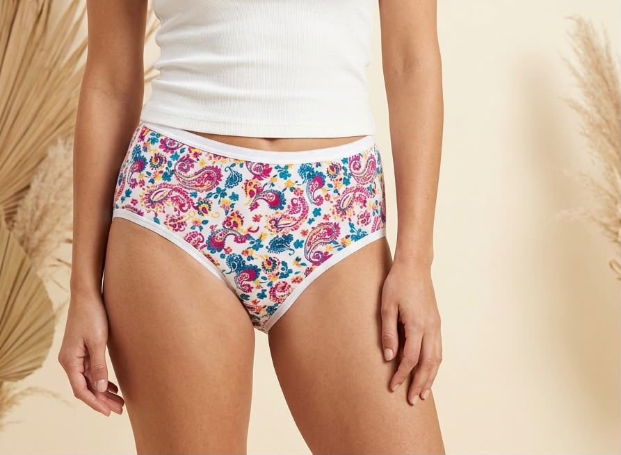 Women’s Everyday Comfort Underwear - Multicolor Paisley Print