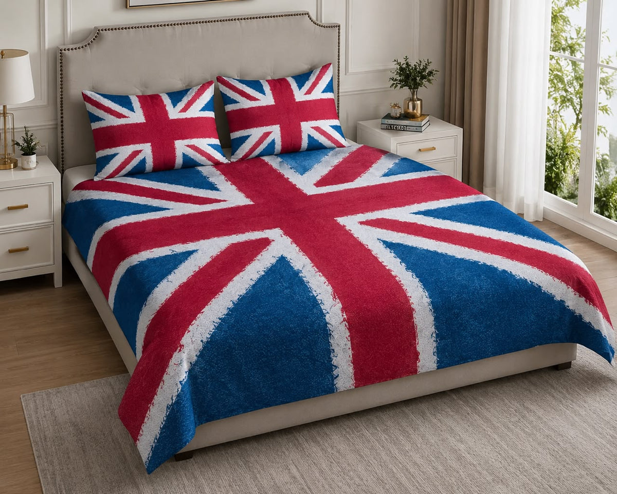 Premium Bed Sheet Collection – UK Flag Print