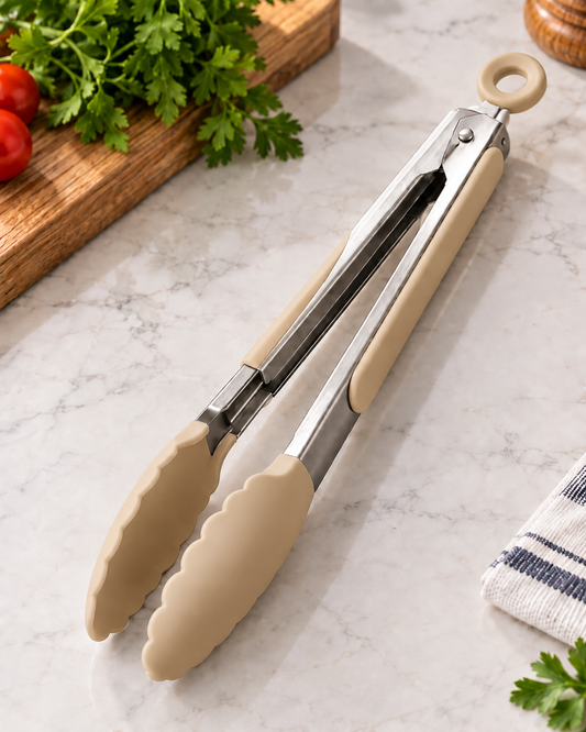 Silicone-Tipped Multi-Purpose Kitchen Tongs