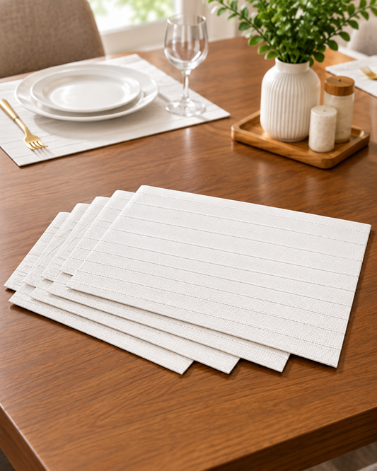 Wooden Dining Table Mats – 4 Pcs Set