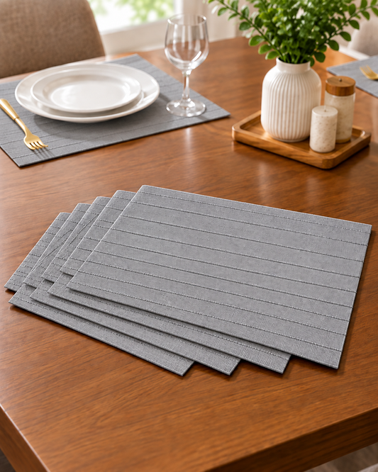 Wooden Dining Table Mats – 4 Pcs Set