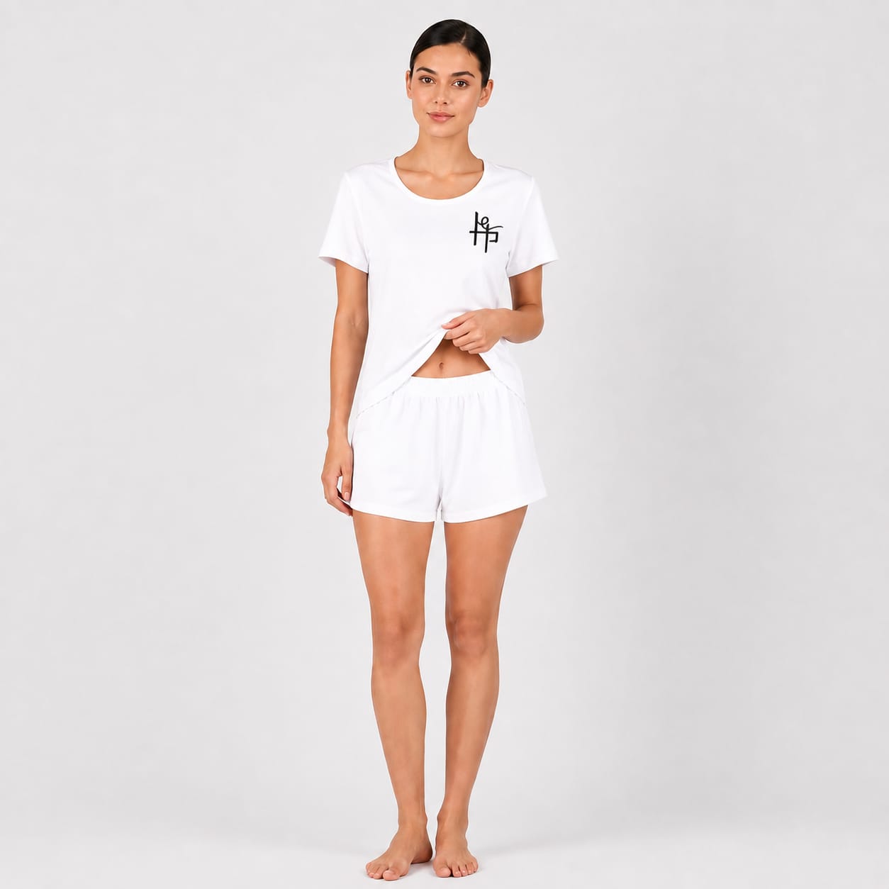 Women’s Short Pajama Set – Short Sleeve T-Shirt & Shorts