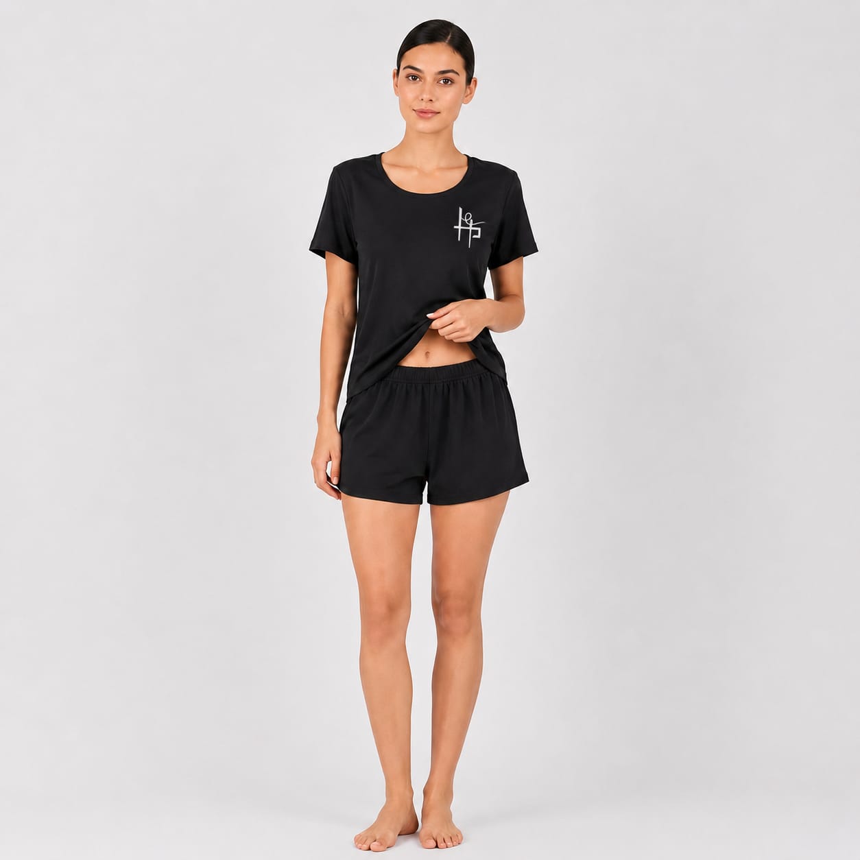 Women’s Short Pajama Set – Short Sleeve T-Shirt & Shorts
