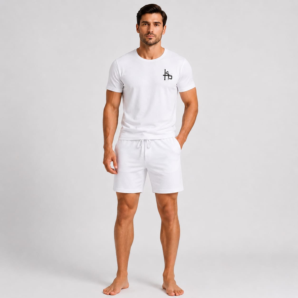 Men’s 2 Piece T-Shirt & Shorts Set – Casual Summer Lounge Wear