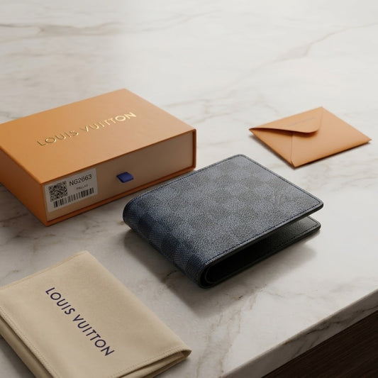 Men’s Premium Leather Bifold Wallet – Slim Designer Card Holder