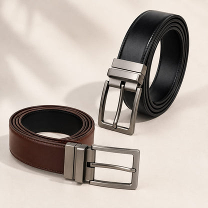 Men’s Classic Leather Belt – Casual & Formal Dress Belt