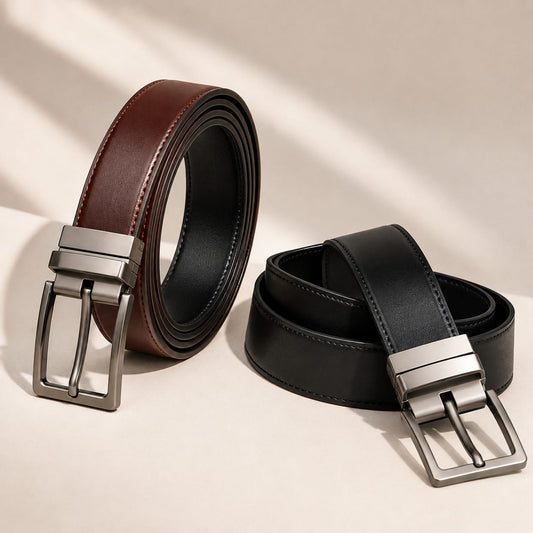 Men’s Classic Leather Belt – Casual & Formal Dress Belt