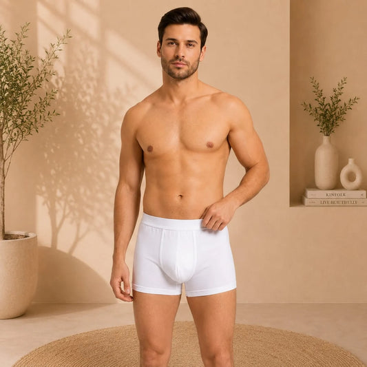 Men’s Boxer Underwear – White