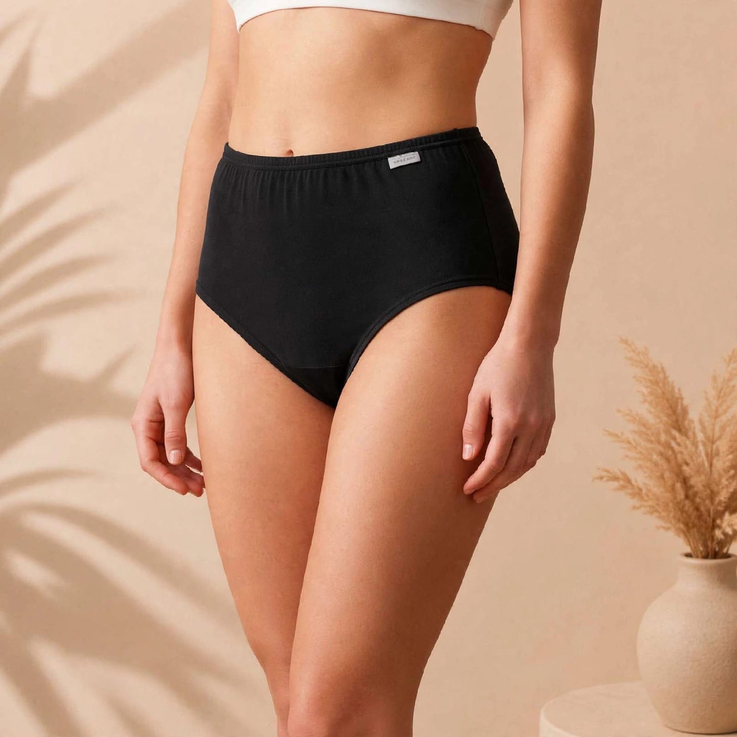 Women’s High-Waist Cotton Briefs – Full Coverage Comfort Panties