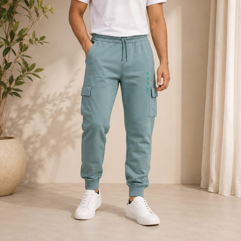 Men’s Slim Fit Cargo Joggers – Casual Stretch Sweatpants