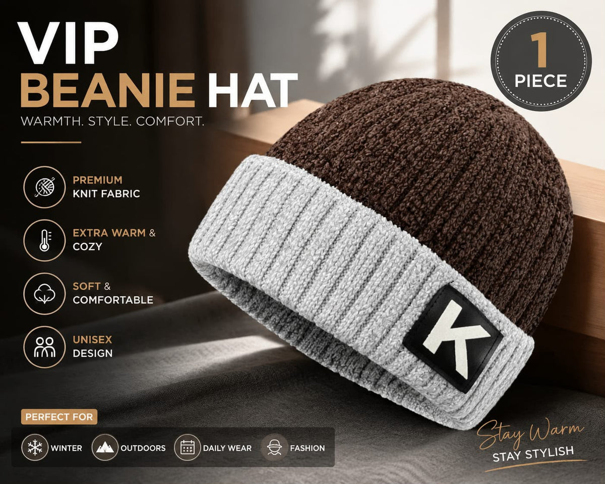 Unisex Winter Knitted Beanie Cap