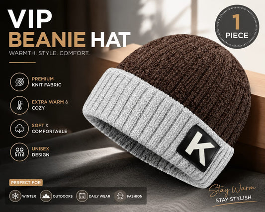 Unisex Winter Knitted Beanie Cap