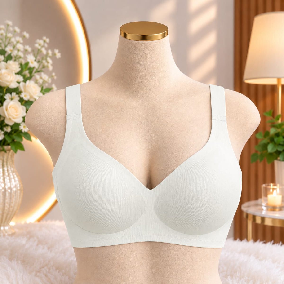 Ladies Seamless Padded Comfort Bra – 4 Colors