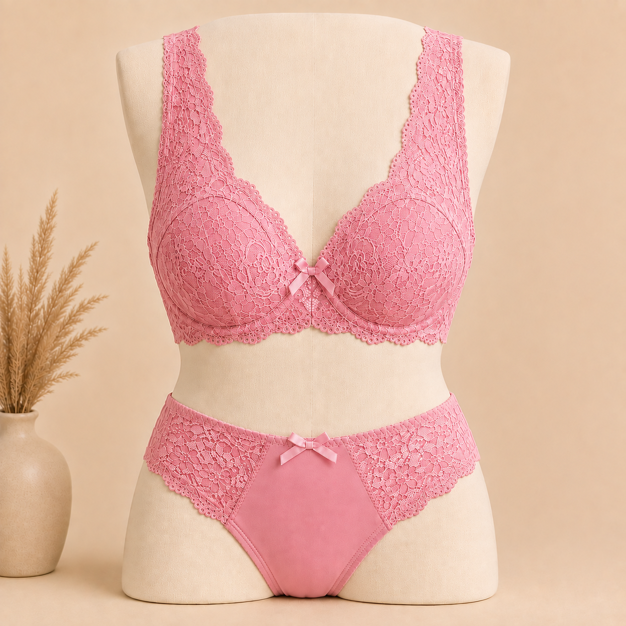 Premium Lace Bra & Panty Set
